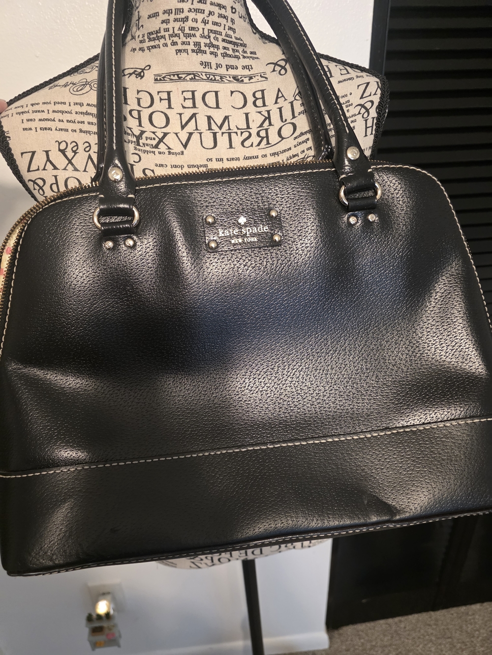 Kate Spade Black Leather Dome Satchel - Classic Women’s Handbag